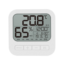 Digital Alarm Desk Wall Battery Operated Calendar Clock with Temperature Humidity